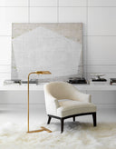 William Pharmacy Floor Lamp | Hand-Rubbed Antique Brass