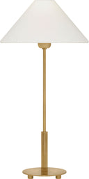 Hackney 24" Cordless Buffet Lamp | Hand-Rubbed Antique Brass | Linen Shade