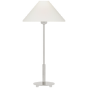 Hackney 24" Cordless Buffet Lamp | Polished Nickel | Linen Shade