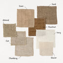 Lina Linen Pillow | Ivory | 24" x 24"