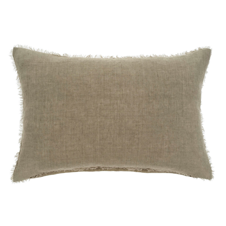 Caracus Lumbar Linen Pillows | Sand