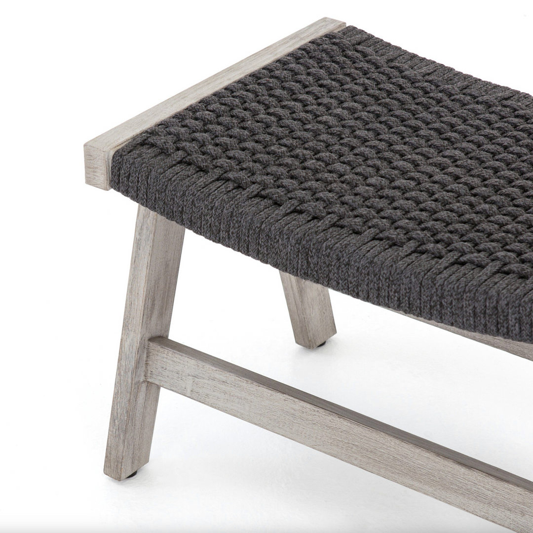 Delano Chair + Ottoman | Weathered Grey|FSC