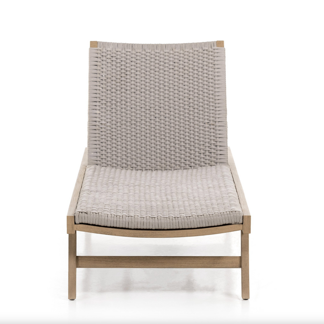 Delano Outdoor Chaise | Washed Brown|FSC