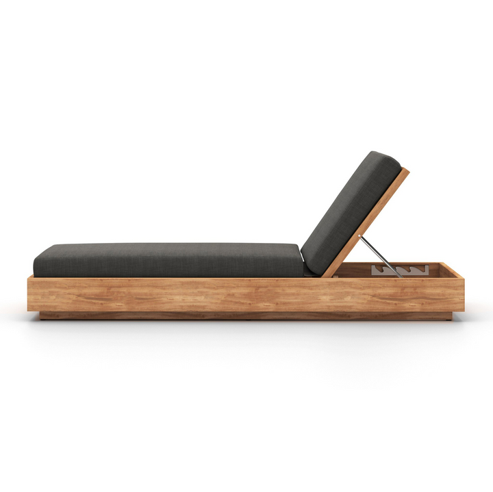 Kinta Outdoor Chaise Lounge | Venao Charcoal