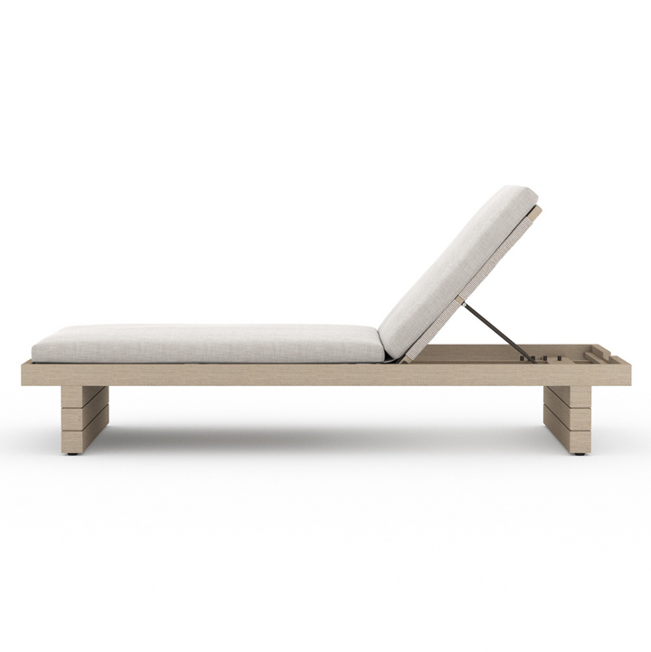 Leroy Outdoor Chaise | Washed Brown | Venao Grey