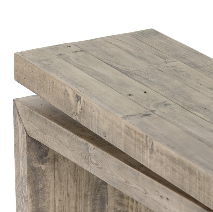 Matthes Reclaimed Pine Console Table | Weathered Wheat