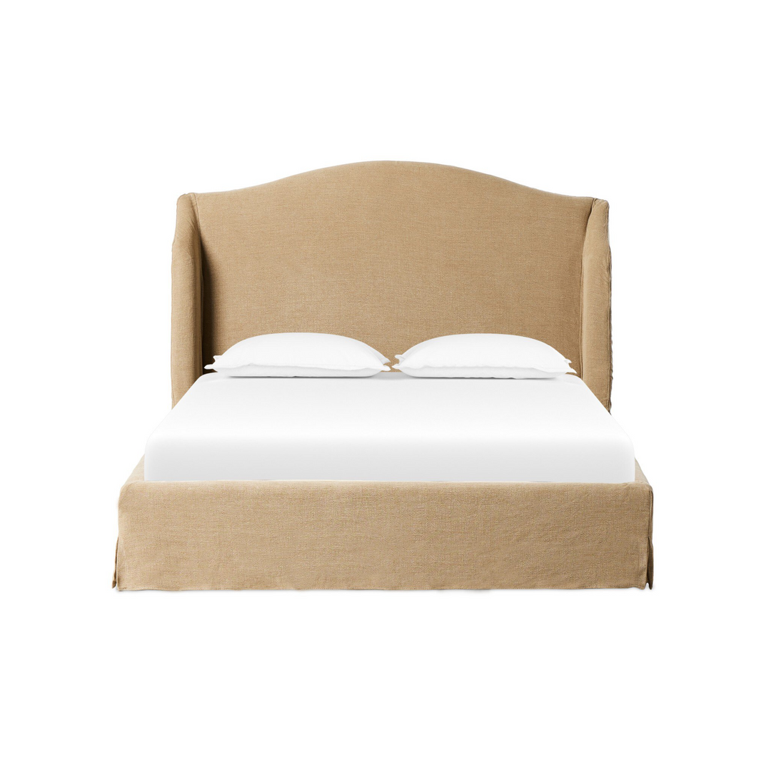 Marietta Slipcover Bed | King, Broadway Canvas