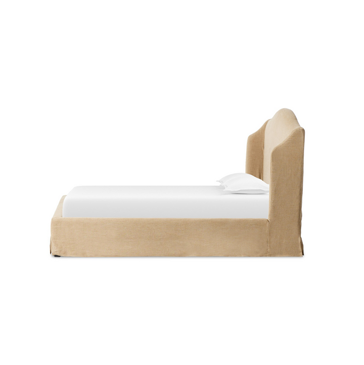 Marietta Slipcover Bed | King, Broadway Canvas