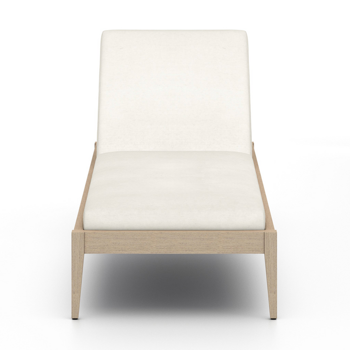 Sherwood Outdoor Chaise, Washed Brown | Venao Ivory