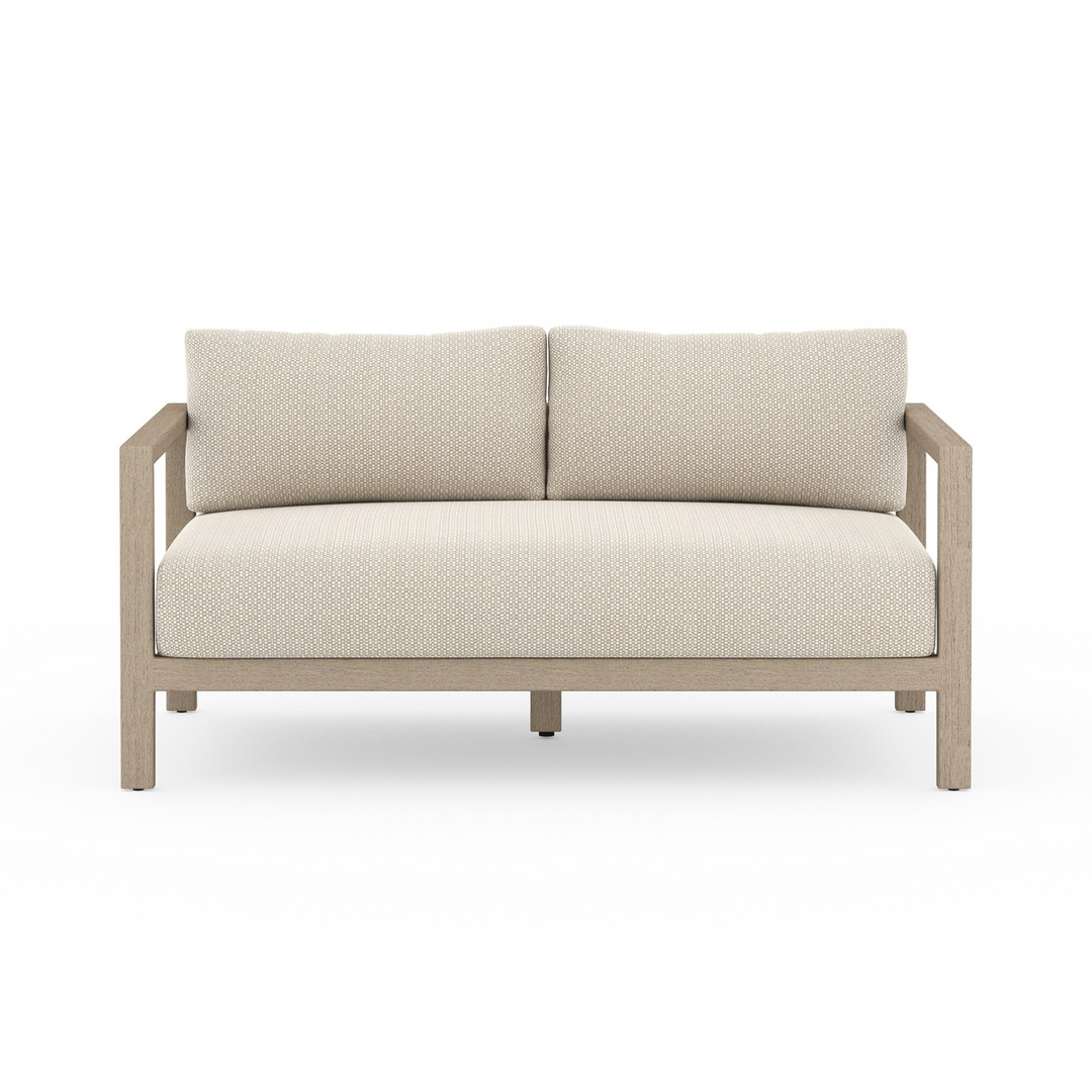Sonoma Outdoor Sofa, Washed Brown | Faye Sand