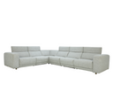 Knoxville 6pc Power Recliner Sectional Light Gray