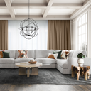 Ludwig Upholstered 5pc Sectional Ivory