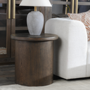 Runa Oak Veneer 22" End Table Coffee Brown