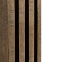 Aspen Reclaimed Pine 26" Round End Table Distressed Brown/Weathered Chalk