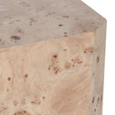Avena Burl Wood 17" Square End Table Natural