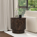 Norwood Mango Wood 25" Round End Table