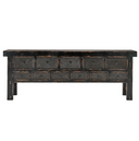 Lahey Reclaimed Pine 11 Drawer Console Table | Floor Model