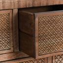Lahey Reclaimed Pine 11 Drawer Console Table