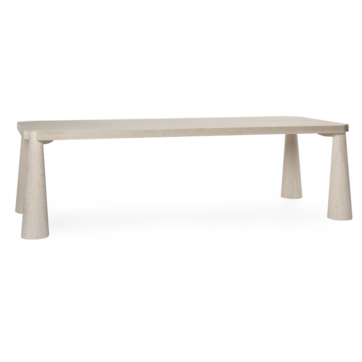 Atrop Oak Wood 102" Dining Table