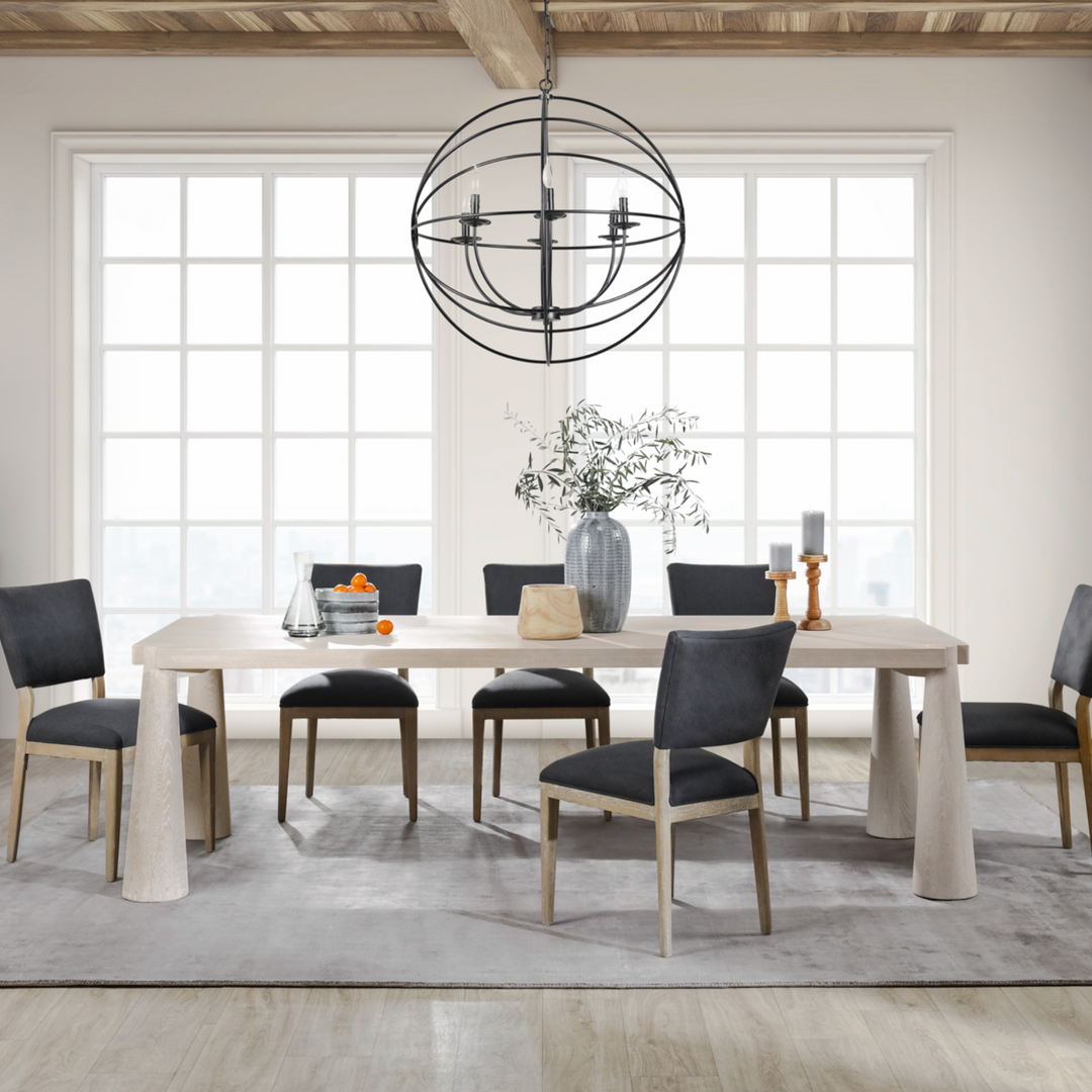 Atrop Oak Wood 102" Dining Table