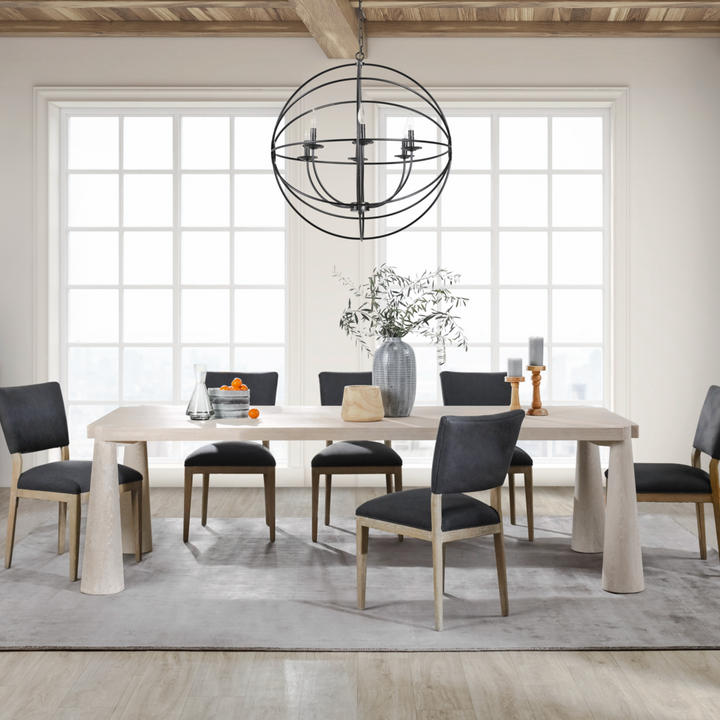 Atrop Oak Wood 102" Dining Table