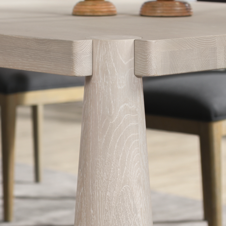 Atrop Oak Wood 102" Dining Table