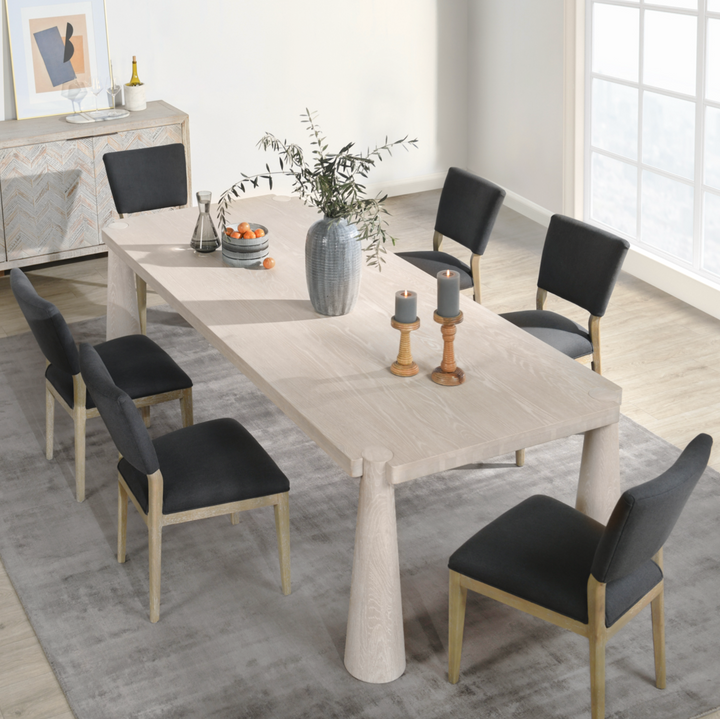 Atrop Oak Wood 102" Dining Table