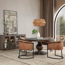 Brookside Wood 60" Round Dining Table
