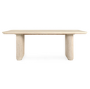 Vander Oak Wood 84" Dining Table Cream Washed