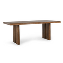 Holmes Mango Wood 80" Dining Table Artisan Brown