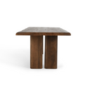Holmes Mango Wood 80" Dining Table Artisan Brown
