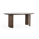 Norwood Mango Wood 78" Dining Table Bark Brown
