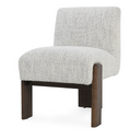 Chelsea Upholstered/Wood Dining Chair Pixel Ivory