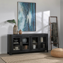Macarthur Reclaimed Oak Cabinet Antique Black