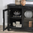 Macarthur Reclaimed Oak Cabinet Antique Black