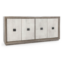 Denver Reclaimed Pine Cabinet Distressed Gray/Weathered Chalk