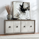 Denver Reclaimed Pine Cabinet Distressed Gray/Weathered Chalk