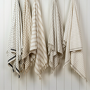 Pinstripe Hammam Bath Towel Sand