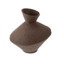 Brown Slant Vase