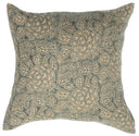 Sicily Teal on Natural Pillow