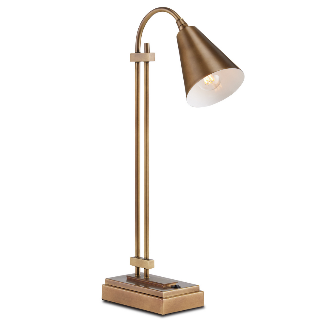 Symmetry Brass Desk Lamp