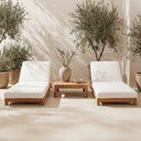 Enzo Outdoor Adjustable Lounge Chair White
