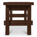 Esmond Outdoor Dining Bench Brown