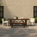 Esmond Outdoor Dining Table Brown