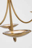 Keira Medium Chandelier | Hand-Rubbed Antique Brass