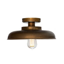Telal Industrial Factory Flush Ceiling Light 12"