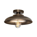 Telal Industrial Factory Flush Ceiling Light 12"