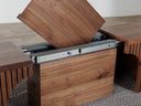 Transformer Round Set | Dining Bench | Royal Walnut