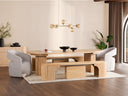 Transformer Round Set | Dining Bench | Scandinavian Oak