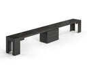 Transformer Rectangular Set | Dining Bench | Smoked Hickory